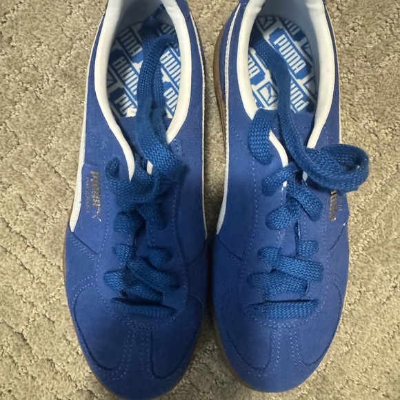 Puma Royal Blue Suede Shoes - Picture 1 of 3